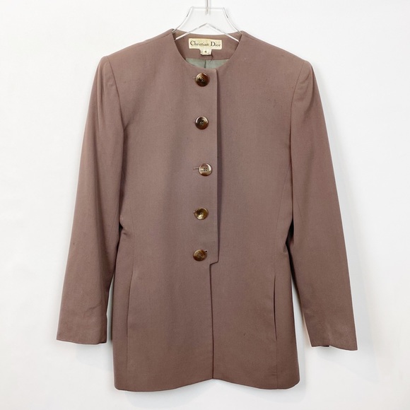 Dior Jackets & Blazers - Chistian Dior Vintage Wool Blazer Topcoat Jacket 4